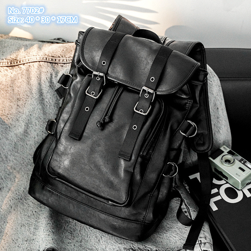 Wholesale factory men shoulder bags outdoor sports fitness leisure leather backpack vertical high-capacity fashion study bag street trend leather handbag, Black-7702#
Wholesale factory men shoulder bags outdoor sports fitness leisure leather backpack vertical high-capacity fashion study bag street trend leather handbag, Black-7702#