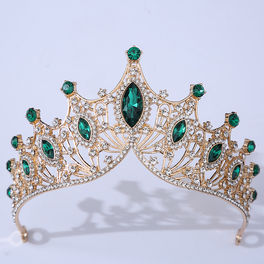 Wedding Crown Bridal Headpieces Gold Silver Black Color Rhinestone Crystals Diadem Queen Crowns Princess Tiaras Wedding Hair Jewelry