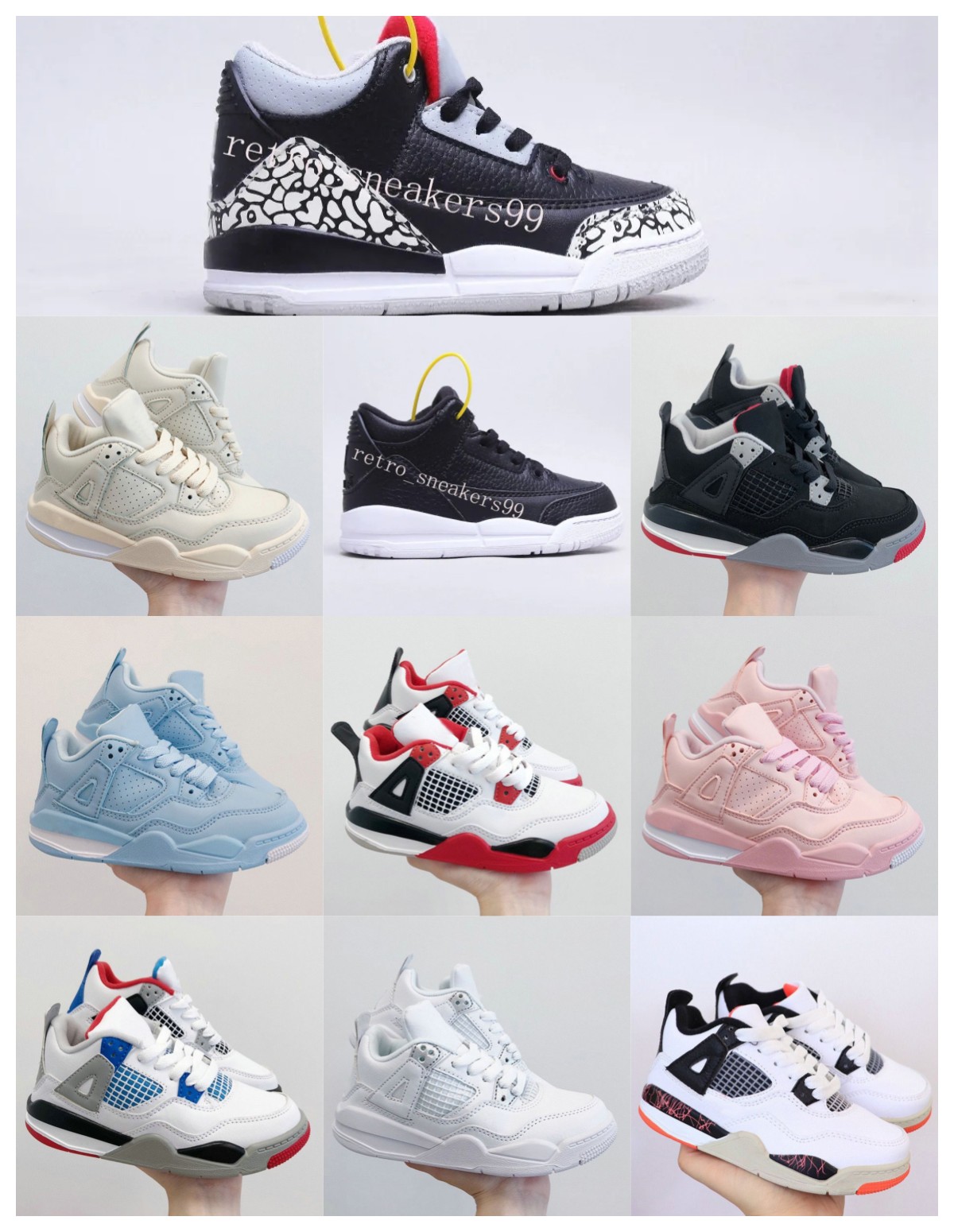 2022 kids shoes toddler designer Jumpman 3 Running basketball shoe J3 childrens shoes sneaker girls boys White Black sports all match sneakers