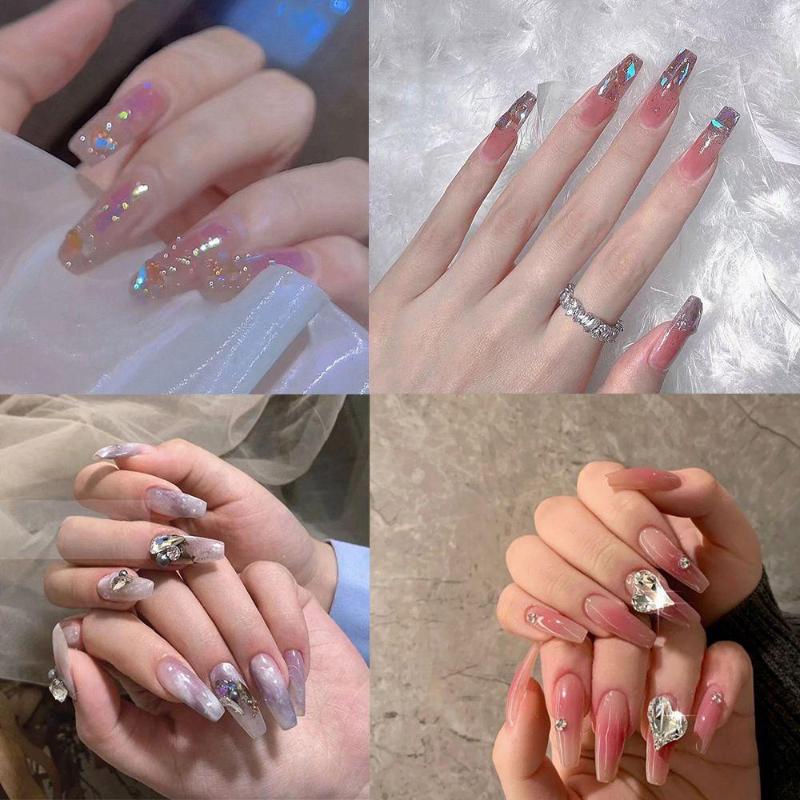 False Nails 24pcs/Box Detachable Coffin Wearable Heart Ballerina Fake Full Cover Nail Tips Press On, 04
False Nails 24pcs/Box Detachable Coffin Wearable Heart Ballerina Fake Full Cover Nail Tips Press On, 04
