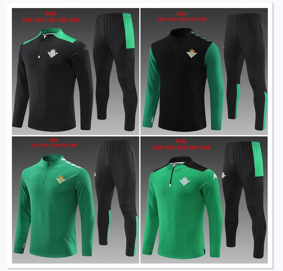 2022 2023 real Betis Football tracksuit soccer jersey kids JOAQUIN camiseta Juanmi CANALES Fekir Half zipper football training suit child set, Black
2022 2023 real Betis Football tracksuit soccer jersey kids JOAQUIN camiseta Juanmi CANALES Fekir Half zipper football training suit child set, Black