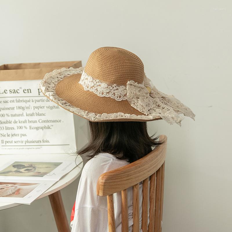 Wide Brim Hats Summer Women Floppy Straw Sun Hat With Lace Bow Large Caps Fashion Beach UV Protection, Cream
Wide Brim Hats Summer Women Floppy Straw Sun Hat With Lace Bow Large Caps Fashion Beach UV Protection, Cream