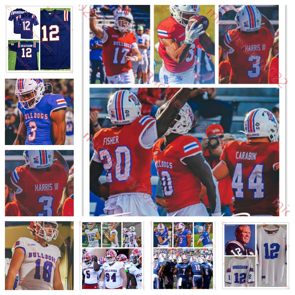 Buck Buchanan Louisiana Tech Bulldogs Jersey Jerren Gilbert Tyler Grubbs Biron Rossell Kendrick Rucker Landon Nelson Stitched Louisiana Tech Football Jersey, White limited
Buck Buchanan Louisiana Tech Bulldogs Jersey Jerren Gilbert Tyler Grubbs Biron Rossell Kendrick Rucker Landon Nelson Stitched Louisiana Tech Football Jersey, White limited
