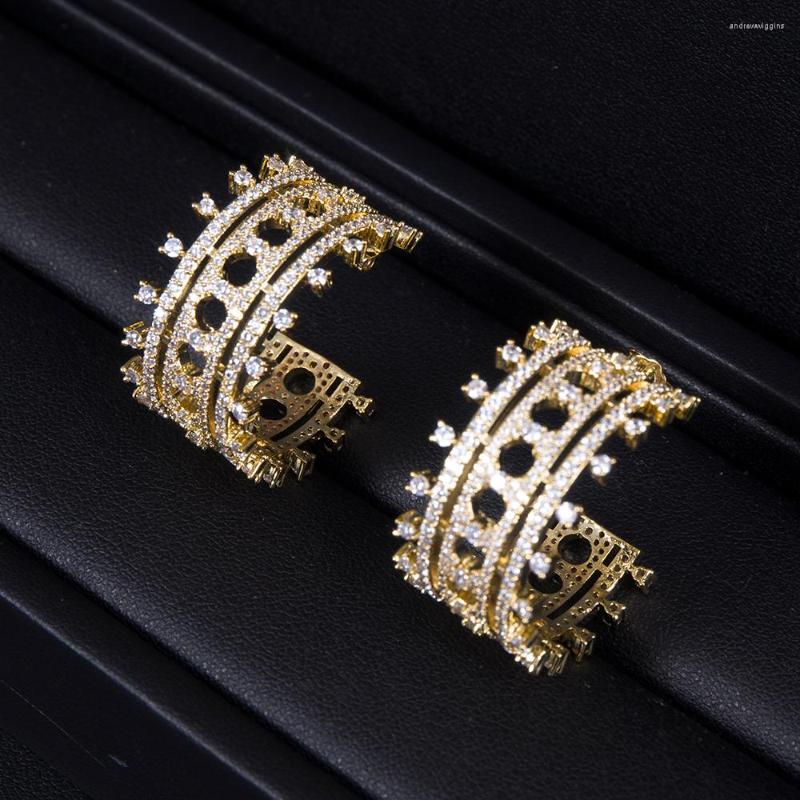 Hoop Earrings HIBRIDE Trendy Luxury Geometry For Dubai Women Bridal Wedding Jewelry Aperture Earring Pulseras Mujer Mode E-1065
Hoop Earrings HIBRIDE Trendy Luxury Geometry For Dubai Women Bridal Wedding Jewelry Aperture Earring Pulseras Mujer Mode E-1065