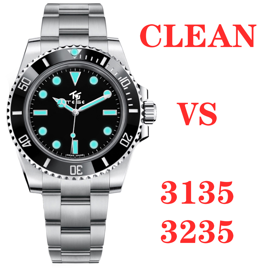 Top Clean Vs Luxury Sports Watches Men s Business ETA 3235 3135 Automatic 904L Stainless Steel Black Luminous Waterproof Diving 40MM 41MM Wristwatchfe Emerald green, As shown
Top Clean Vs Luxury Sports Watches Men s Business ETA 3235 3135 Automatic 904L Stainless Steel Black Luminous Waterproof Diving 40MM 41MM Wristwatchfe Emerald green, As shown