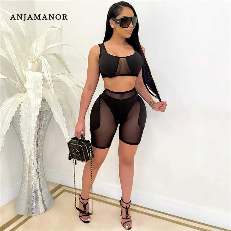 Women' Two Piece Pants ANJAMANOR Mesh Sheer Crop Top Biker Shorts 2 Piece Set Streetwear Sexy Summer Outfits for Woman Clubwear Wholesale Items D42CE14 T221217, Orange
Women' Two Piece Pants ANJAMANOR Mesh Sheer Crop Top Biker Shorts 2 Piece Set Streetwear Sexy Summer Outfits for Woman Clubwear Wholesale Items D42CE14 T221217, Orange