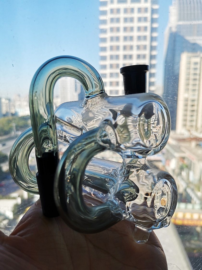 Angled Joint Double 14mm Chamber Ashcatcher for Glass bongs Glass bubbler 90 Degree Ash Catcher 18mm joints
Angled Joint Double 14mm Chamber Ashcatcher for Glass bongs Glass bubbler 90 Degree Ash Catcher 18mm joints