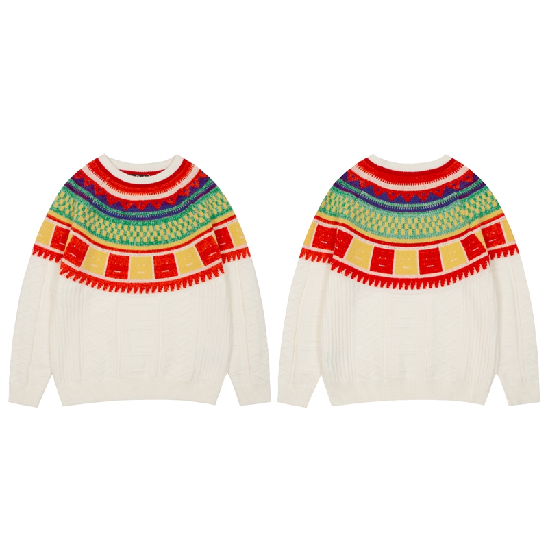 acn studios loose jumpers square face logo knitted sweaters crew neck woolen knit sweatshirts woman long-sleeved bottoming shirt fashion clothes unisex tops, Multi
acn studios loose jumpers square face logo knitted sweaters crew neck woolen knit sweatshirts woman long-sleeved bottoming shirt fashion clothes unisex tops, Multi