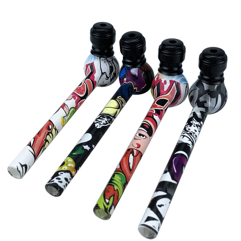 Smoking Silicone Pipes Water Transfer Printed Color Metal pipe Ground With Lid Glass Pipe removable for wholesale
Smoking Silicone Pipes Water Transfer Printed Color Metal pipe Ground With Lid Glass Pipe removable for wholesale