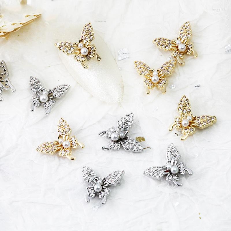 Nail Art Decorations B089- Zircon Butterfly Jewelry Japanese Pearls Luxury Silver/Gold Manicure Crystal Charms
Nail Art Decorations B089- Zircon Butterfly Jewelry Japanese Pearls Luxury Silver/Gold Manicure Crystal Charms