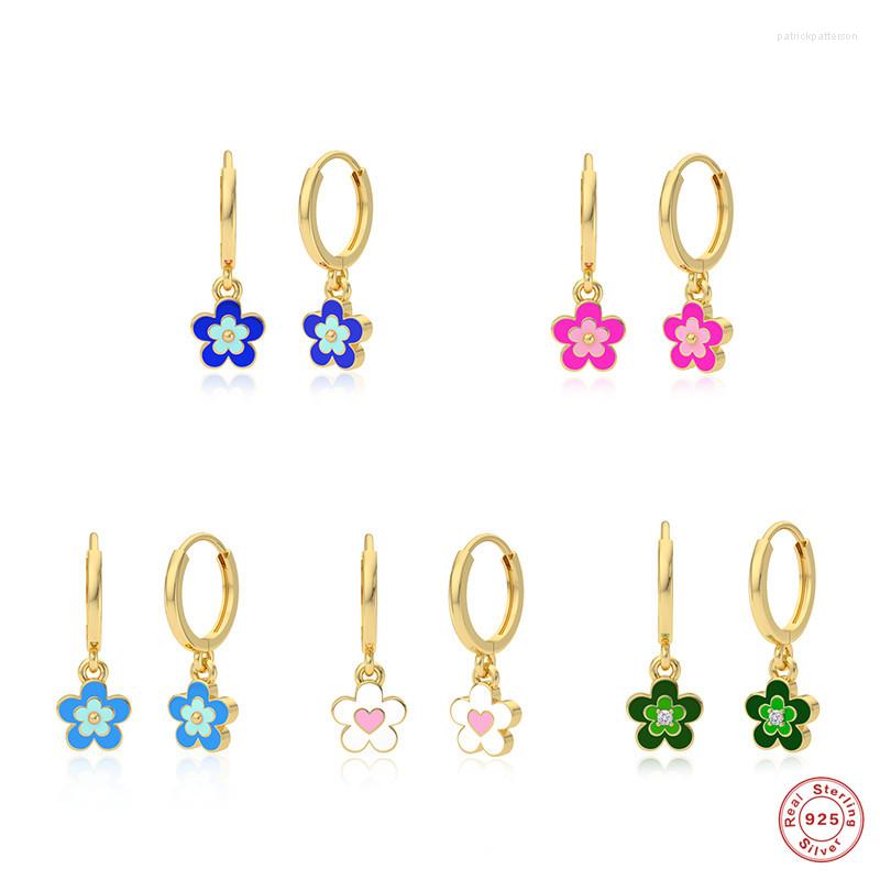 Hoop Earrings Petal Colorful Flowers 925 Sterling Silver For Women Sweet Cute Girls Fine Jewelry Accessories Brincos
Hoop Earrings Petal Colorful Flowers 925 Sterling Silver For Women Sweet Cute Girls Fine Jewelry Accessories Brincos