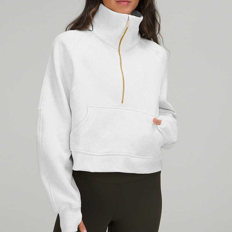 LU-043 Thickened Women's Hoodies Yoga Sports High Collar Half Zipper Terry Sweater Loose Short Plush Scubas Coat Jacket, Lavender purple
LU-043 Thickened Women's Hoodies Yoga Sports High Collar Half Zipper Terry Sweater Loose Short Plush Scubas Coat Jacket, Lavender purple