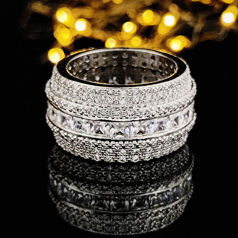 Classic Fine Band Rings Jewelry 925 Sterling Silver Full Princess Cut White Topaz CZ Diamond Gemstones Eternity Square Party Women Wedding
Classic Fine Band Rings Jewelry 925 Sterling Silver Full Princess Cut White Topaz CZ Diamond Gemstones Eternity Square Party Women Wedding