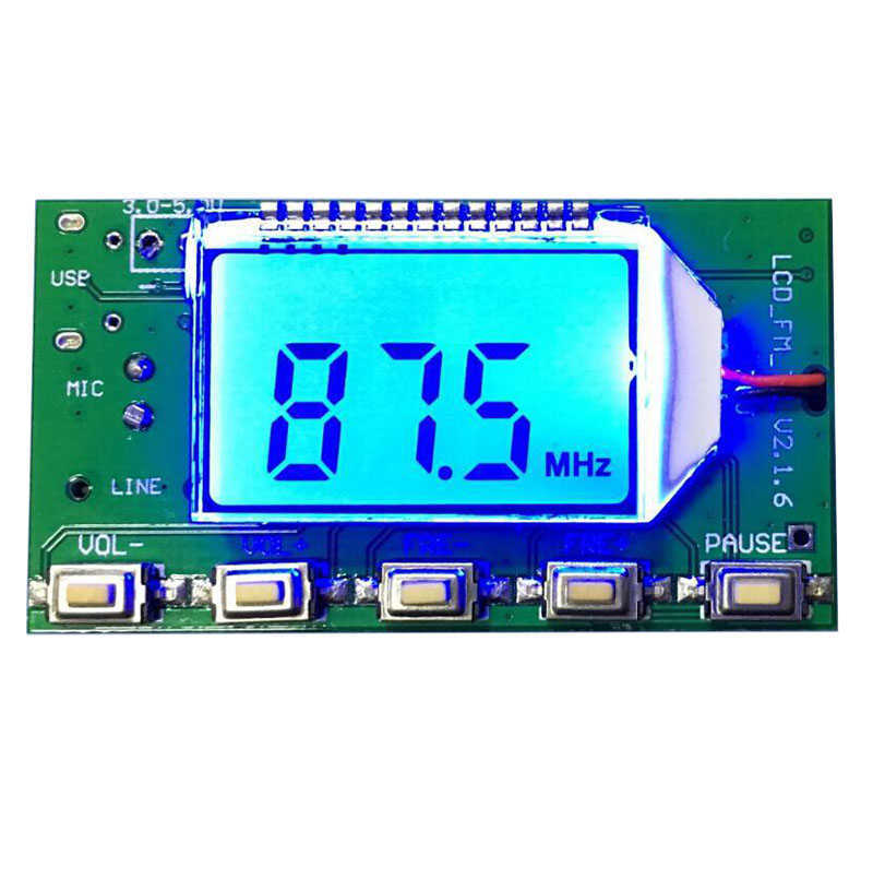 FM transmitter module DSP PLL 87-108MHz stereo wireless digital microphone card multi-function frequency modulation
FM transmitter module DSP PLL 87-108MHz stereo wireless digital microphone card multi-function frequency modulation