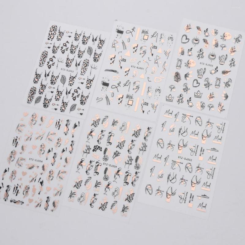 Nail Art Decorations Stylish Foil Decals Accessory Fashion Retro Rose Golden Gold Sticker For Salon
Nail Art Decorations Stylish Foil Decals Accessory Fashion Retro Rose Golden Gold Sticker For Salon