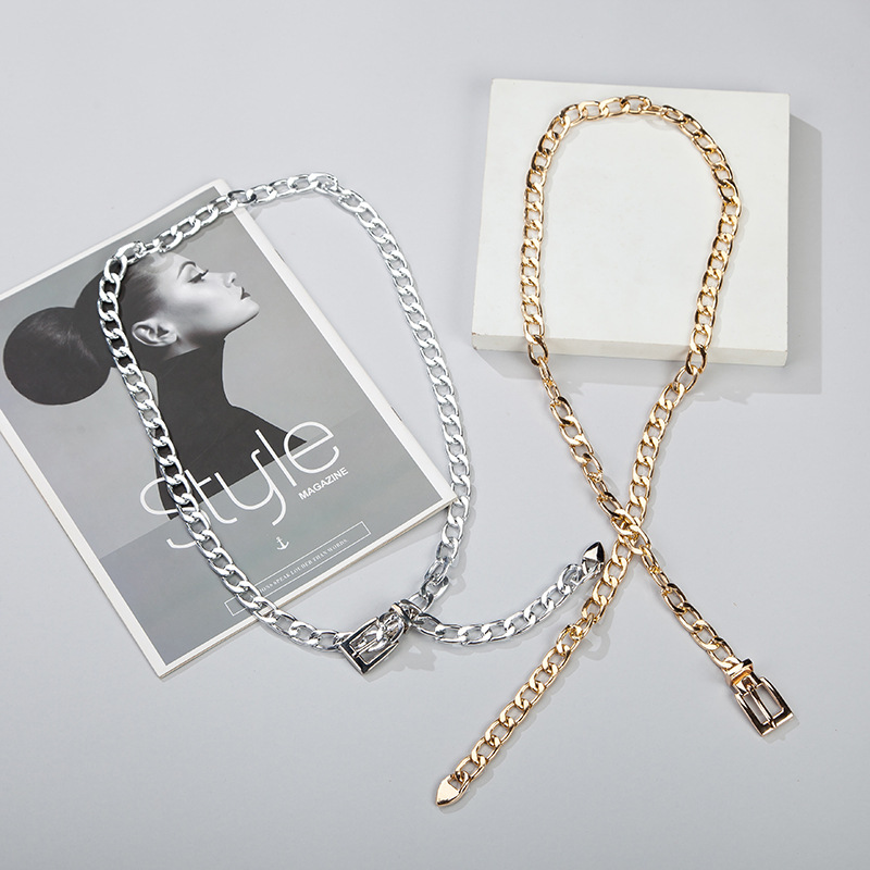 Metal Waist Chain Belts Female Skirt Jeans Decoration Accessories Summer Belt Hip-hop, Silver
Metal Waist Chain Belts Female Skirt Jeans Decoration Accessories Summer Belt Hip-hop, Silver