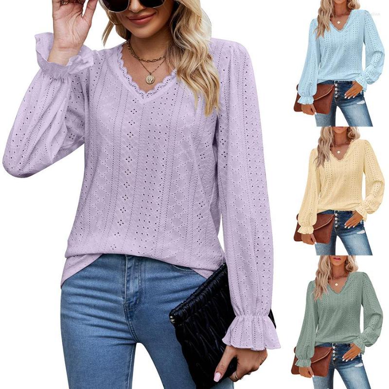 Women' T Shirts Casual Lace V-neck Top With Umbrella Sleeves Cutout T-shirt Solid Color, Pink
Women' T Shirts Casual Lace V-neck Top With Umbrella Sleeves Cutout T-shirt Solid Color, Pink