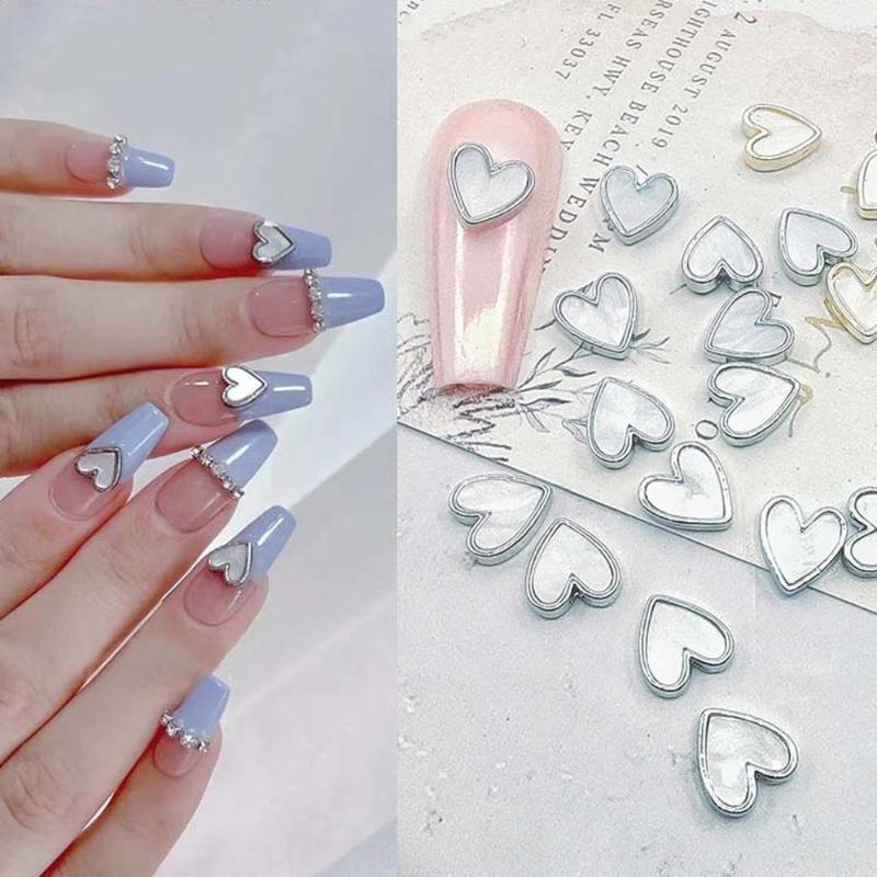 Nail Art Decorations 100pcs/Lot Heart Metal Shell Gold/Sliver Jewelry Rhinestone Crystal Charms DIY Nails Accessories 3D
Nail Art Decorations 100pcs/Lot Heart Metal Shell Gold/Sliver Jewelry Rhinestone Crystal Charms DIY Nails Accessories 3D