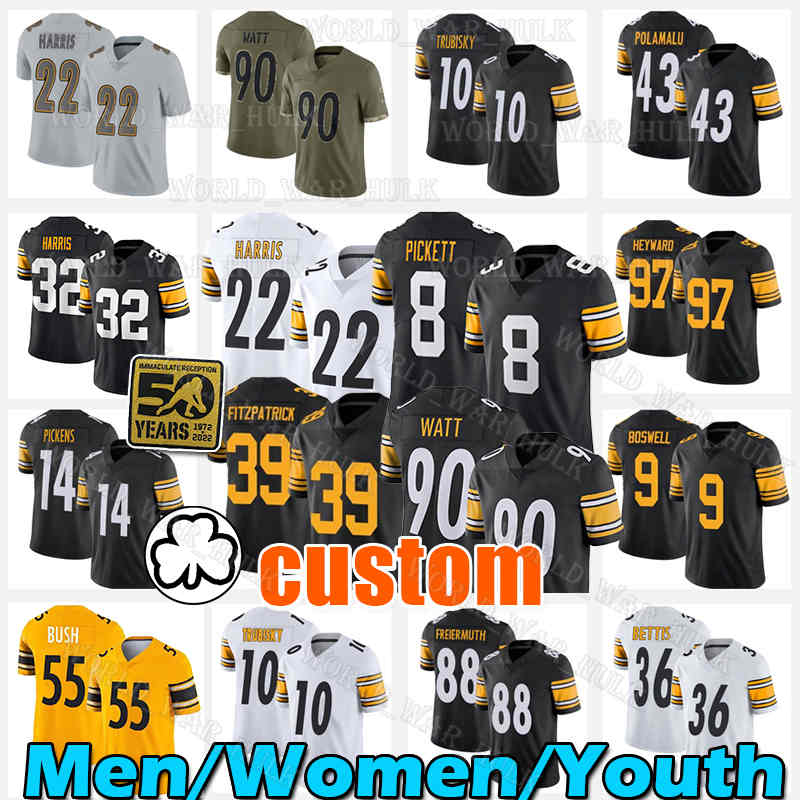8 Kenny Pickett Jersey Najee 32 Franco Harris 90 T.J. Watt 10 Mitchell Trubisky George Pickens Mitch Pat Freiermuth Pittsburgh Steelers TJ Jerome Bettis 9 Chris Boswell, Men jersey(g r)
8 Kenny Pickett Jersey Najee 32 Franco Harris 90 T.J. Watt 10 Mitchell Trubisky George Pickens Mitch Pat Freiermuth Pittsburgh Steelers TJ Jerome Bettis 9 Chris Boswell, Men jersey(g r)