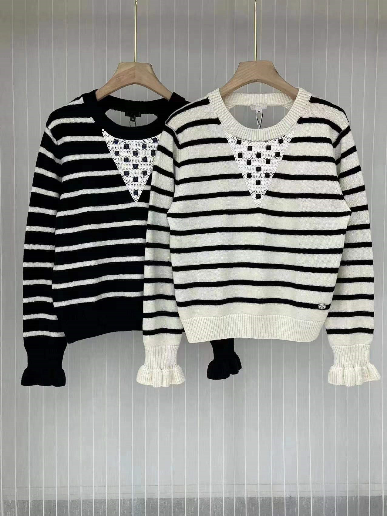 2023 New Spring Milan Runway Sweaters O Neck Long Sleeve High End Jacquard Pullover Women' Designer Tops 1227-12, Black
2023 New Spring Milan Runway Sweaters O Neck Long Sleeve High End Jacquard Pullover Women' Designer Tops 1227-12, Black