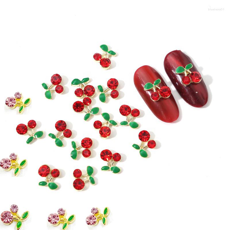 Nail Art Decorations 20PCS/Lot 3D Red/Pink Metal Cherry Shape Glitter Rhinestones Nails Charms Alloy Diamonds For Manicure Decor
Nail Art Decorations 20PCS/Lot 3D Red/Pink Metal Cherry Shape Glitter Rhinestones Nails Charms Alloy Diamonds For Manicure Decor