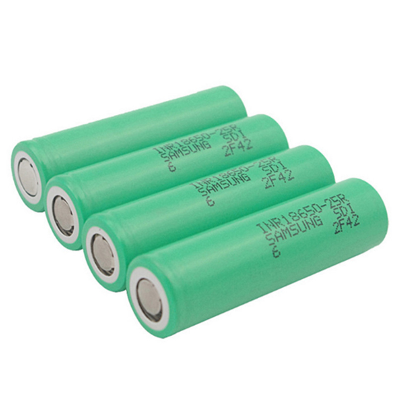 HOT INR18650 2500mah 18650 Batteries 25R 20A Discharge Lithium Rechargeable Battery With Flat