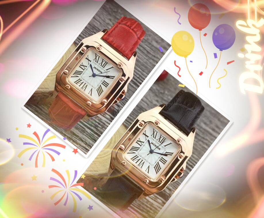 Small square roman dial quartz fashion watches auto date women three pins designer watch genuine leather belt gifts wristwatch, As pic
Small square roman dial quartz fashion watches auto date women three pins designer watch genuine leather belt gifts wristwatch, As pic