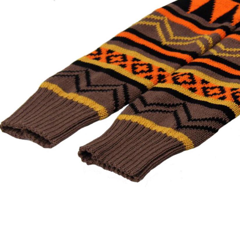 Women Boho Knitted Boot Gaiters Socks Vintage Knit Cable Long Leg Warmers Footless Thigh Highs Winter Stocking Thick Warm Cuffs