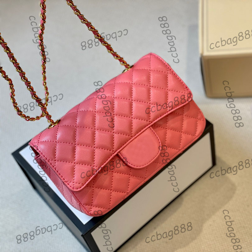 CC Bags Luxury Brand Shoulder Bags Womens Classic Mini Flap Rectangule Bags Caviar Leather Calfskin 5 Colors Antique Gold Metal Matelasse Ch, Box 
CC Bags Luxury Brand Shoulder Bags Womens Classic Mini Flap Rectangule Bags Caviar Leather Calfskin 5 Colors Antique Gold Metal Matelasse Ch, Box
