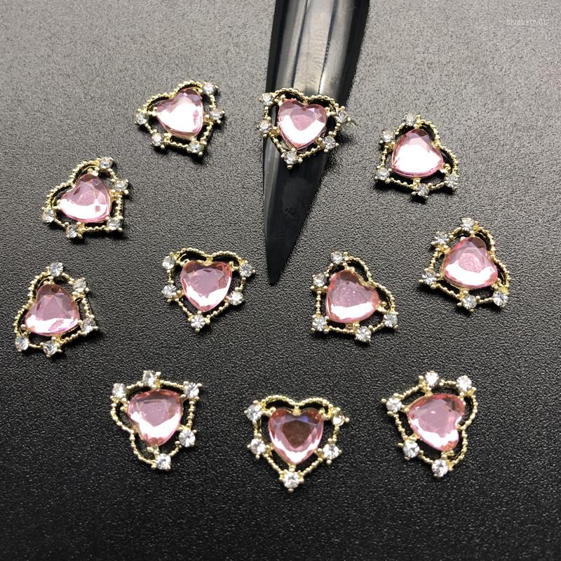 Nail Art Decorations 10PCS Loving Heart Rhinestones For Nails Diamonds Glass Crystal AB Metal Gems Jewels Stones 3D
Nail Art Decorations 10PCS Loving Heart Rhinestones For Nails Diamonds Glass Crystal AB Metal Gems Jewels Stones 3D
