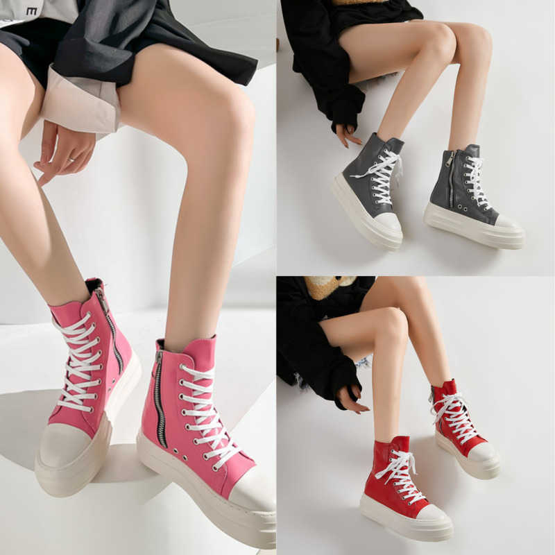 2023 New Thick Bottom Boots High Top Booties Womens Side Zipper Canvas Lace Up High Casual Shoes, Red
2023 New Thick Bottom Boots High Top Booties Womens Side Zipper Canvas Lace Up High Casual Shoes, Red