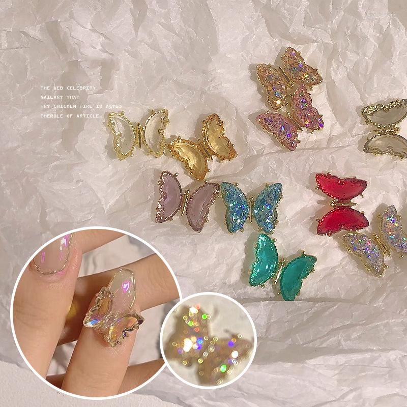Nail Art Decorations 10PCS Transparent Aurora Butterfly Glitter Charm Jewelry Rhinestones Crystal Gem Luxury Alloy
Nail Art Decorations 10PCS Transparent Aurora Butterfly Glitter Charm Jewelry Rhinestones Crystal Gem Luxury Alloy