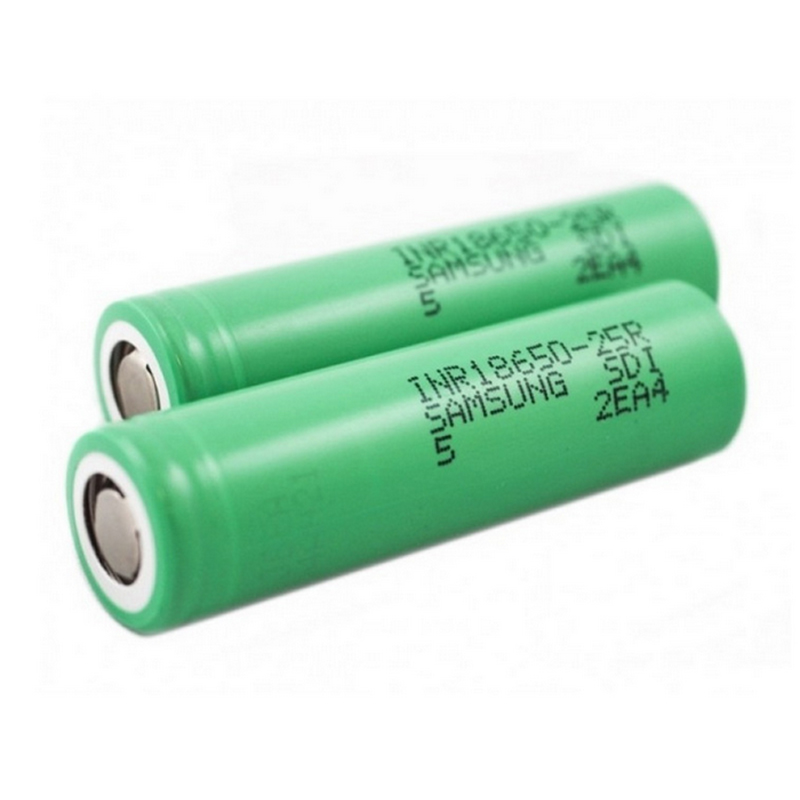 HOT INR18650 2500mah 18650 Batteries 25R 20A Discharge Lithium Rechargeable Battery With Flat