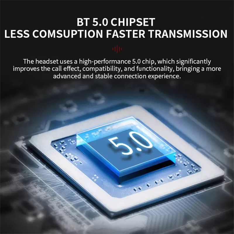 Bluetooth 5.0 Ear Hook Headphones AS3 Wireless Bone Conduction Headset w/Mic for Handsfree Calling IPX5 Waterproof Earphones