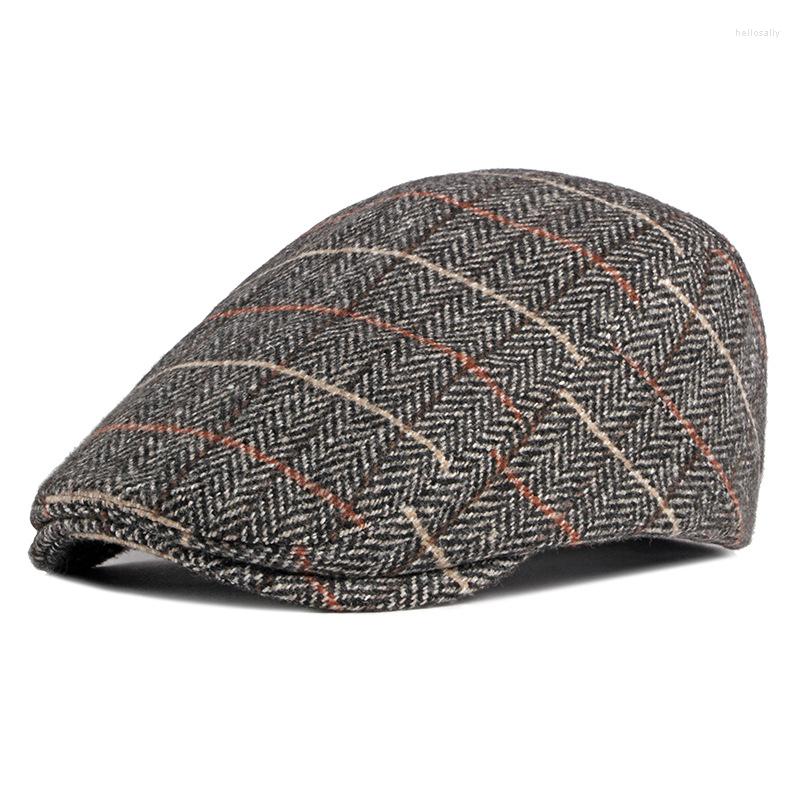 Berets Autumn And Winter Wool Tweed Beret Hat Men's Retro Women's Plaid Cap Solid Color Peaked, Beige
Berets Autumn And Winter Wool Tweed Beret Hat Men's Retro Women's Plaid Cap Solid Color Peaked, Beige
