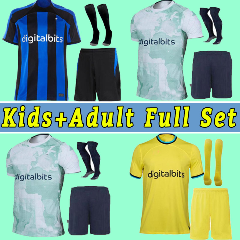 FUll Kit socks 2022 2023 soccer jerseys LUKAKU Inter Milans CORREA DZEKO GIROUD BARELLA LAUTARO SKRINIAR BELLANOVA DE VRIJ 22 23 football shirt men adult kids child, Home
FUll Kit socks 2022 2023 soccer jerseys LUKAKU Inter Milans CORREA DZEKO GIROUD BARELLA LAUTARO SKRINIAR BELLANOVA DE VRIJ 22 23 football shirt men adult kids child, Home