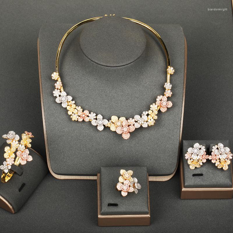 Necklace Earrings Set Dazz Luxury 4pc Exquisite Flower Shape Ring Bangle Jewelry For Wedding Banquet Women Accessories Gift 2022, Picture shown
Necklace Earrings Set Dazz Luxury 4pc Exquisite Flower Shape Ring Bangle Jewelry For Wedding Banquet Women Accessories Gift 2022, Picture shown