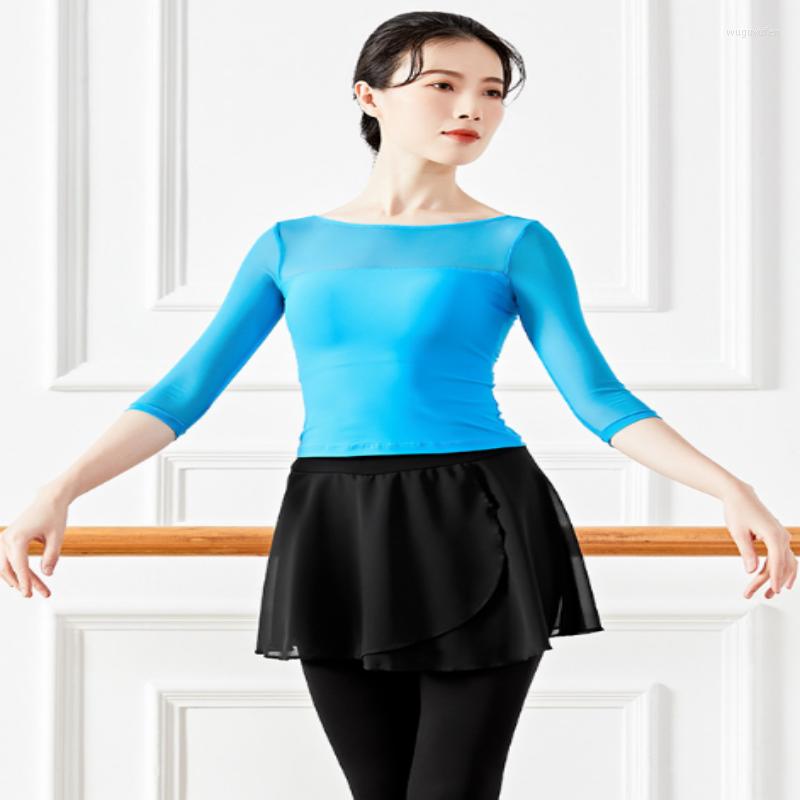 Stage Wear Autumn Women Ballet Dancing Clothing Soft Touching Comfortable Dance Costume Stitching Design Breathable Close-fitting Top, Color 6
Stage Wear Autumn Women Ballet Dancing Clothing Soft Touching Comfortable Dance Costume Stitching Design Breathable Close-fitting Top, Color 6