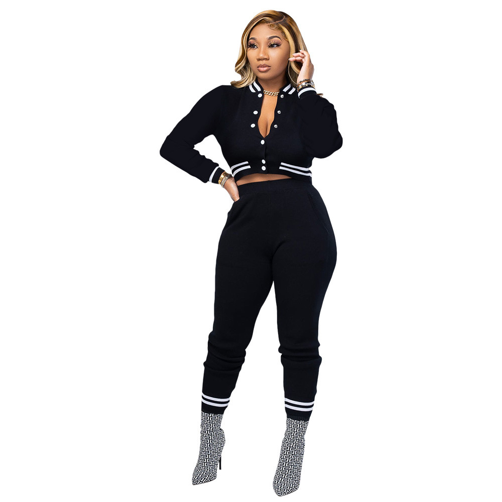Wholesale Sweatsuits Women Fall Winter Tracksuits Baseball Uniform Outfits Two 2 Piece Set Long Sleeve Sportswear Casual Jogging suits Autumn Clothes 
