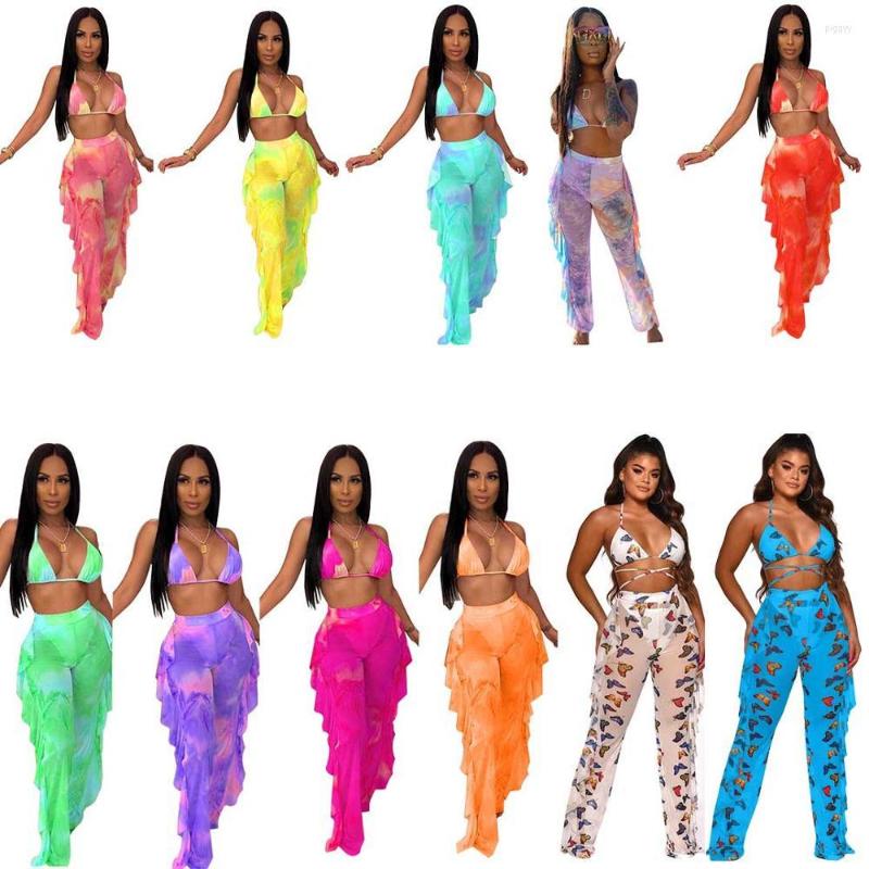 Women's Tracksuits Women Summer Tie Dye Print Halter V-neck Top Ruffles Splicing Pants Suit Two Piece Set Beach Tracksuit Outfit, Champagne
Women's Tracksuits Women Summer Tie Dye Print Halter V-neck Top Ruffles Splicing Pants Suit Two Piece Set Beach Tracksuit Outfit, Champagne