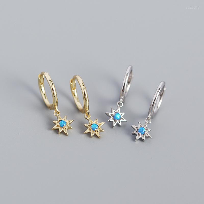 Hoop Earrings Genuine 925 Sterling Silver INS Anise Star Blue Pave Zircon Drop Earring For Women Girl Bohemian Party Rock Jewelry Gift
Hoop Earrings Genuine 925 Sterling Silver INS Anise Star Blue Pave Zircon Drop Earring For Women Girl Bohemian Party Rock Jewelry Gift