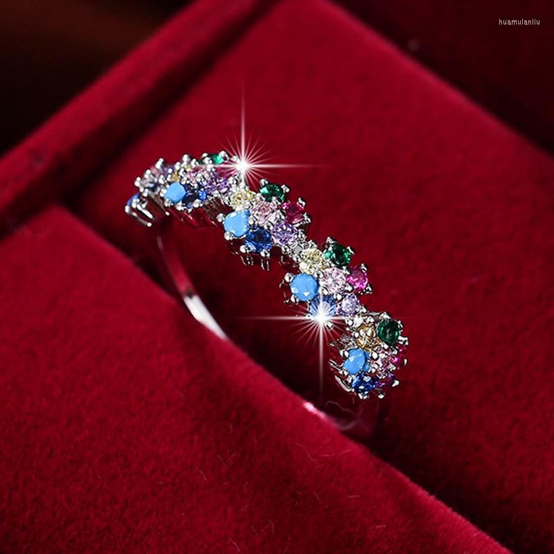 Wedding Rings Chic Minimalist Multicolor Cubic Zirconia For Women Stackable Ring Banquet Party Jewelry Statement Band
Wedding Rings Chic Minimalist Multicolor Cubic Zirconia For Women Stackable Ring Banquet Party Jewelry Statement Band