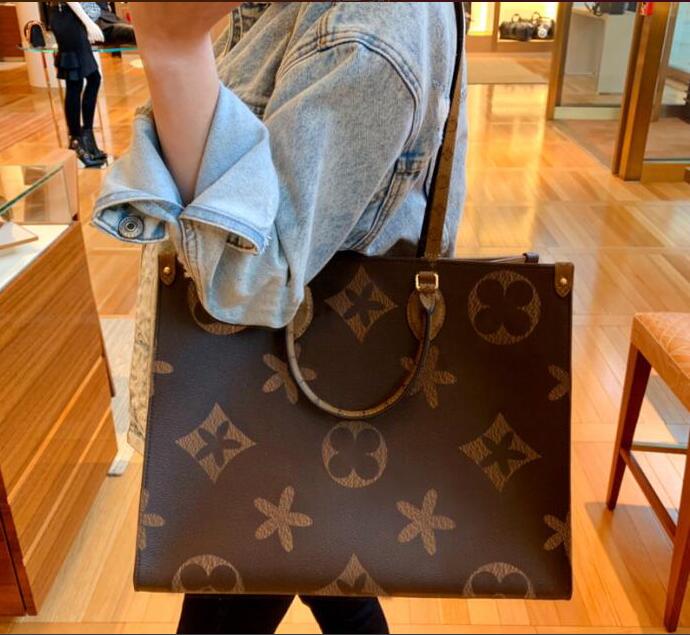 WOMEN ONTHEGO MM GM PM M44925 luxurys Totes Handbags designers shopping handbag genuine leather lady messenger crossbody shoulder bag Wallet backpack 44925#