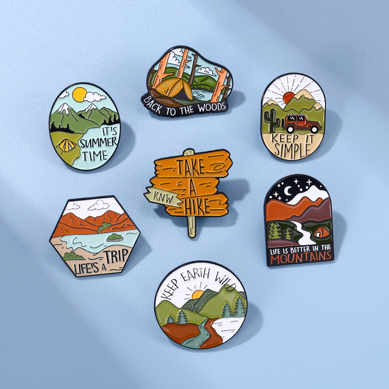 Cute Brooches Pin for Women Kids Fahsion Jewelry Round Take A Hike Mountain Shirt Coat Dress Bag Decor Metal Enamel Pin Accessories
Cute Brooches Pin for Women Kids Fahsion Jewelry Round Take A Hike Mountain Shirt Coat Dress Bag Decor Metal Enamel Pin Accessories