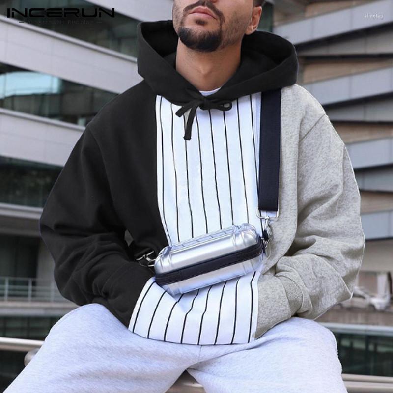 Men' Hoodies INCERUN Men Fashion Patchwork Sweatshirts Long Sleeve Hooded Pullovers Man Striped Pockets Autumn Loose Tracksuits -3XL, Black
Men' Hoodies INCERUN Men Fashion Patchwork Sweatshirts Long Sleeve Hooded Pullovers Man Striped Pockets Autumn Loose Tracksuits -3XL, Black