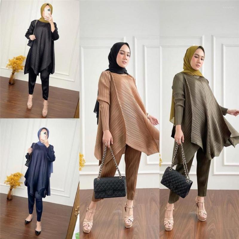 Ethnic Clothing 2 Pieces Muslim Women Sets Abaya Kaftan Arabic Islamic Tunic And Pants Loose Turkey Malaysia Indonesia Ramadan Fashion
Ethnic Clothing 2 Pieces Muslim Women Sets Abaya Kaftan Arabic Islamic Tunic And Pants Loose Turkey Malaysia Indonesia Ramadan Fashion