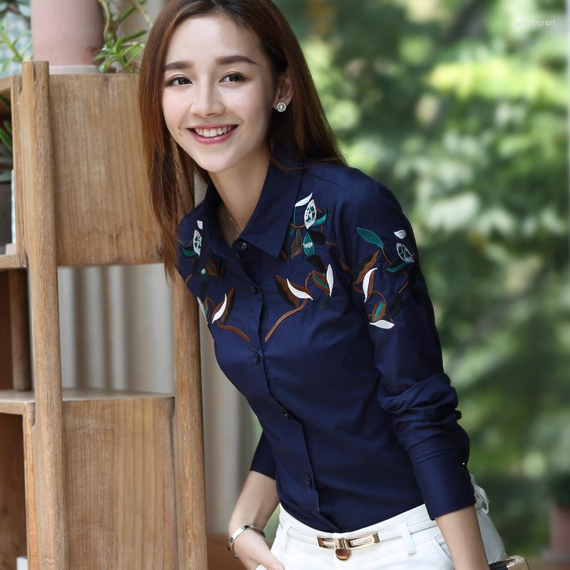 Women' Blouses Autumn Korean Version Of The Women' Long-sleeved Shirt Printing Large Size Embroidered Cotton Bottoming Tide, Blue
Women' Blouses Autumn Korean Version Of The Women' Long-sleeved Shirt Printing Large Size Embroidered Cotton Bottoming Tide, Blue