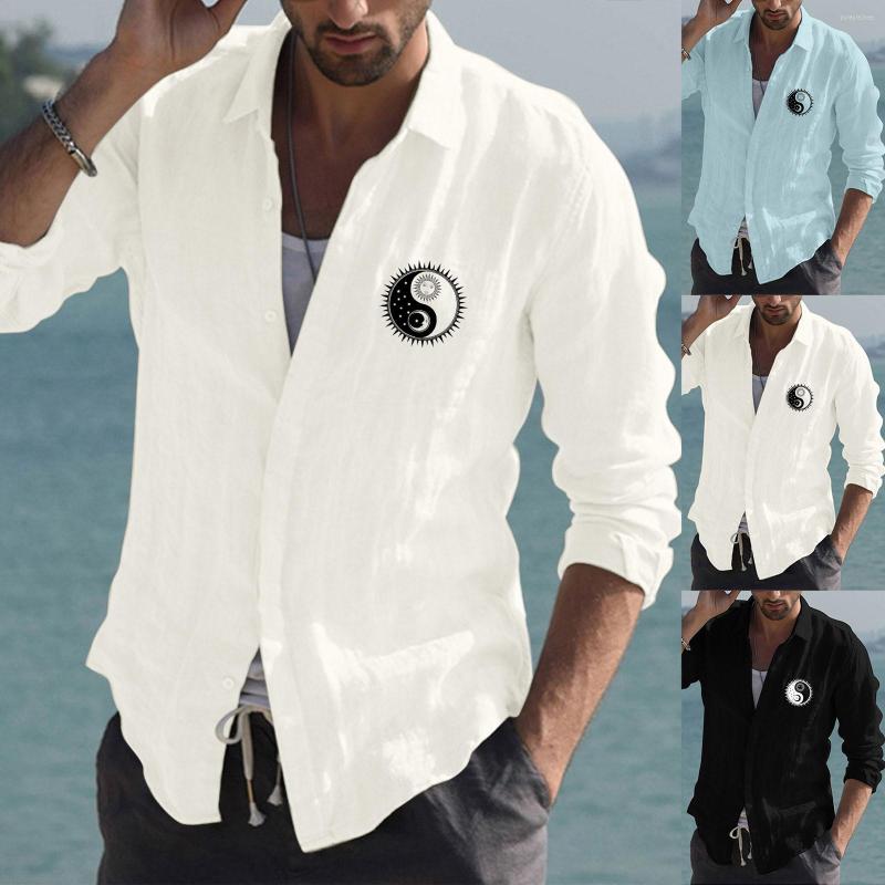 Men' Casual Shirts Mens Fashion Simple Cotton And Linen Small Print Lapel T Shirt Long Sleeve Top Red, Black
Men' Casual Shirts Mens Fashion Simple Cotton And Linen Small Print Lapel T Shirt Long Sleeve Top Red, Black