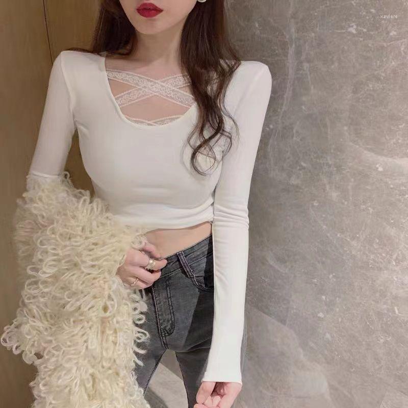 Women's T Shirts Stitching Long-sleeved T-shirt Women's Autumn Small Shirt Fake Two-piece Collarbone Square Collar Bottoming With Top, White
Women's T Shirts Stitching Long-sleeved T-shirt Women's Autumn Small Shirt Fake Two-piece Collarbone Square Collar Bottoming With Top, White