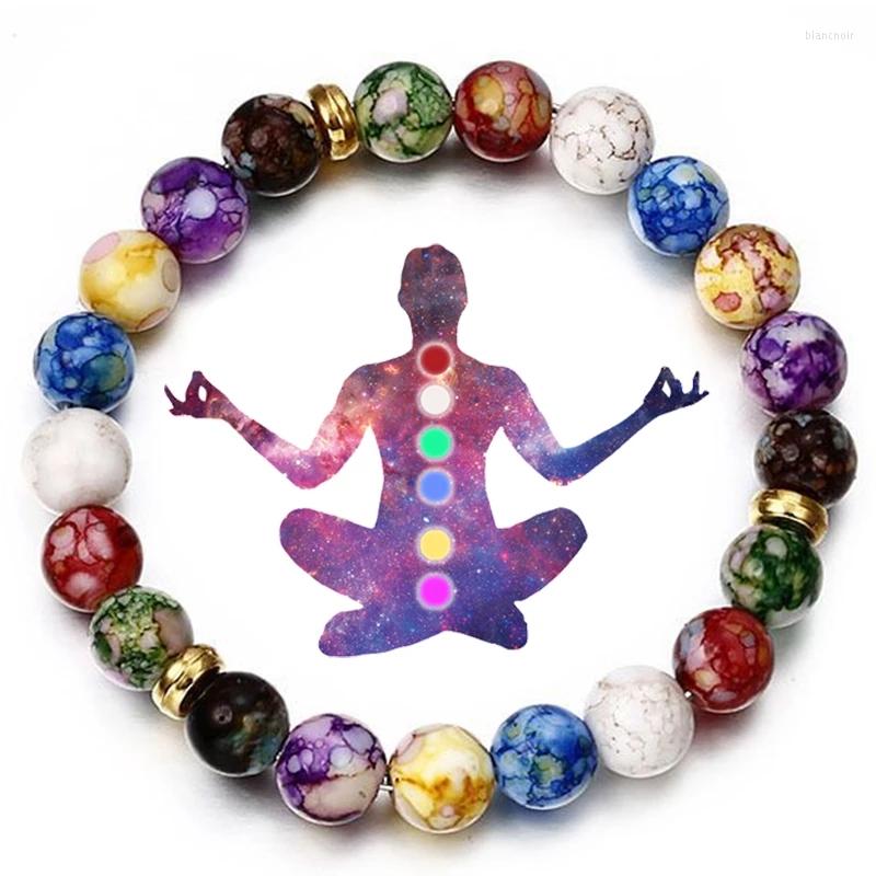Link Bracelets 7 Chakras Reiki Healing Stone Bracelet Yoga Balance Energy Volcanic Stones Beads DIY Handmade Jewelry Beaded Sl479
Link Bracelets 7 Chakras Reiki Healing Stone Bracelet Yoga Balance Energy Volcanic Stones Beads DIY Handmade Jewelry Beaded Sl479